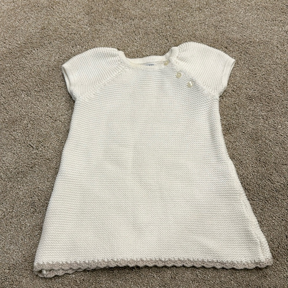Janie and Jack white 6-12 dress new without tags